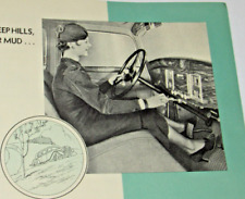 VINTAGE 1933-34 REO AUTOMATIC SHIFTER BROCHURE 5 PICTURES OF WOMEN DRIVING CARS picture