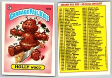 1986 Topps Garbage Pail Kids Series 4 OS4 HOLLY Wood 125a MISCUT 1-Star GPK Card picture
