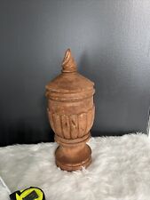 Hand carved wooden Finial made in the Philippines 17 inches tall picture
