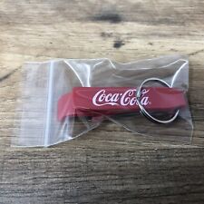 Coca Cola Bottle Opener Coke Keychain Red White picture