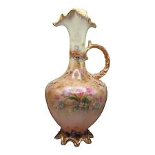 Vtg R S Germany Water Pitcher Hand Painted Ornate Victorian Ewer Lamp Base Only picture