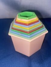 Vintage Stacking Sandbox Toys Set of 12 Plastic Multi Colored picture