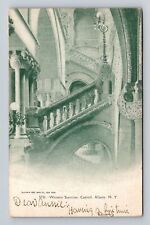 Albany NY-New York, Western Staircase, Capitol, Antique, Vintage c1907 Postcard picture