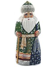 Santa Claus Figurine Christmas Decoration Russian Wooden 6 3/4