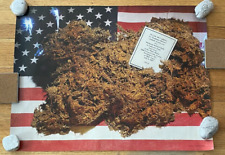 Vintage 1979 Steve Cooper Flag With Marijuana 4th of July Poster 25.5