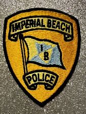 Vintage Imperial Beach California Police Patch CA  (1960's Issue) 5