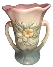 Vintage Hull Art USA Pottery Dual Handled Wildflower Vase 5-1/2