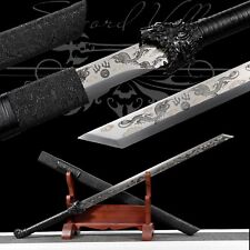 Handmade Katana/Manganese Steel/Collectible Sword/Full Tang/Real/Black tiger picture