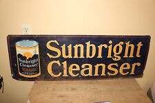Large Vintage 1920's Sunbright Cleanser Wool Soap Chips 2 Sided 40