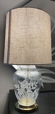 Vintage Floral Etched Table Lamp picture