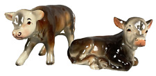 RARE Hagen Renaker Figurine DW Hereford Calves Candy & Dandy Shakers EXCELLENT picture