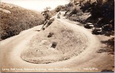 RPPC Switchback on Redwood Highway, Cloverdale California- Photo Postcard c1930s picture