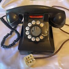 Vintage F1W Black Western Electric Company Rotary Dial Desk Table Top Phone USA picture