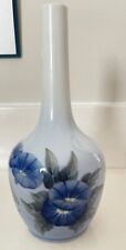 Vintage Royal Copenhagen Hand Painted blue morning glory flower bud vase picture