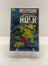 Wolverine Battles the Incredible Hulk Marvel Comics Newsstand picture