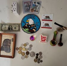  Junk Drawer lot coins, sports cards, vintage  picture