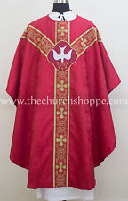  Gothic Red Holy Spirit vestment and stole set ,Gothic chasuble,casula,casel picture