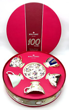 Royal Albert 100 Years Celebration 5P Bone China Cup & Saucer Set New In Box picture
