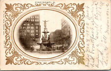 Vtg 1905 Fountain Square Cincinnati Ohio OH Postcard picture