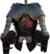 Medieval Knight Black Antique Half Armor Suit Halloween Cosplay Costume Armor picture