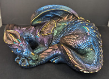 Large Windstone Editions Female (Lying) Peacock Dragon 1985 picture