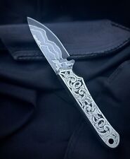 Hand Made Hand Engraved Damascus Field Knife picture