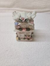 Birds & Flowers Porcelain/Ceramic Trinket Box picture