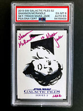PSA 6 1/1 Autographed Mara Jade Sketch 2013 Star Wars Galactic Files 2 Topps picture