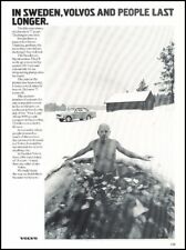 1972 Volvo 144 People Live Longer Vintage Advertisement Print Art Car Ad J681A picture