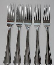 Oneida BARCELONA Glossy Stainless Flatware Large 8 1/4” DINNER FORK x 5 picture