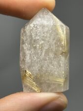 Natural Golden Rutilated Quartz 16.0g Polished TOWER crystal Etheric healing L4 picture