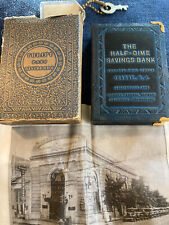 Rare Antique Bank set from Half Dime Savings Bank with original key & case picture