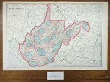 Vintage 1902 WEST VIRGINIA Map 22