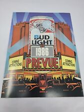 Vintage 1986 Bud Light Prevue Brochure w/ 3-D Glasses Budweiser Anheuser-Busch picture
