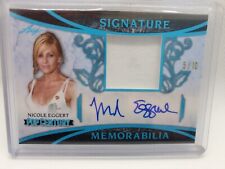 2021 Leaf Pop Century Blue Signature Relic 5/10 Nicole Eggert #SM-NE1 Auto picture