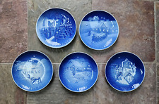 Royal Copenhagen B&G Plates, Blue, Set of 5 picture