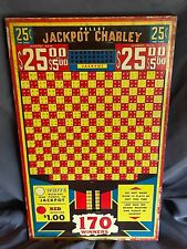 Vintage Jackpot Charley 25 ct Ball Punch Board Gambling Unused Old Stock picture