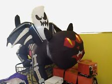  Halloween Inflatable Black Cat Bat Ghost LED Lawn Decor 4' X 6' New In Box picture