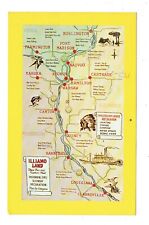 Postcard Vin (1)Map of Illiamo/Where Ill, Iowa & Missouri Meet 35189 P'64   (801 picture