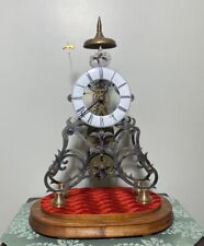 Vtg Or Antique Fusee Skeleton Clock Runs-Needs Pendulum Read Rare ~18.5” picture