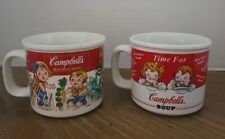 Vintage 1998 Time For Campbell's Soup Set of 2 Coffee Cup/Mug Houston Harvest picture