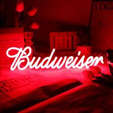 LED Budweiser Neon Sign, Dimmable Bar Decor for Man Cave, Home Bar, Club, Party picture