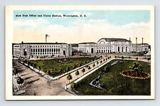 WB Postcard Washington DC District of Columbia New Post Office Union Station picture