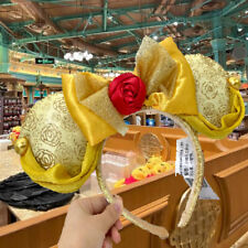 US Disney Parks Beauty and the Beast Minnie Ears Bow Belle Headband 2022 picture