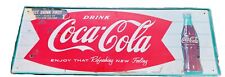 Early 50's Drink Coca Cola Enjoy That Refreshing New Feeling Sign 31.5