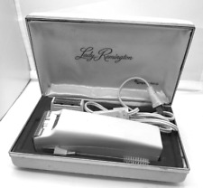 Vintage Sperry Rand Lady Remington Electric Shaver Blue Case WORKS picture