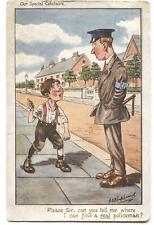 WWI Military Postcard Humor  Special Constable Where Can I Find Real Policeman picture