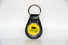 Vintage Snowmobile John Deere Keychain Reproduction (Genuine Leather) picture