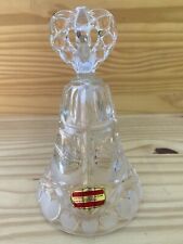 Echt Bleikristall Lead Crystal Heart Bell 7” West Germany With Labels picture