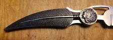 FEATHER DESIGN FOLDING KNIFE  picture